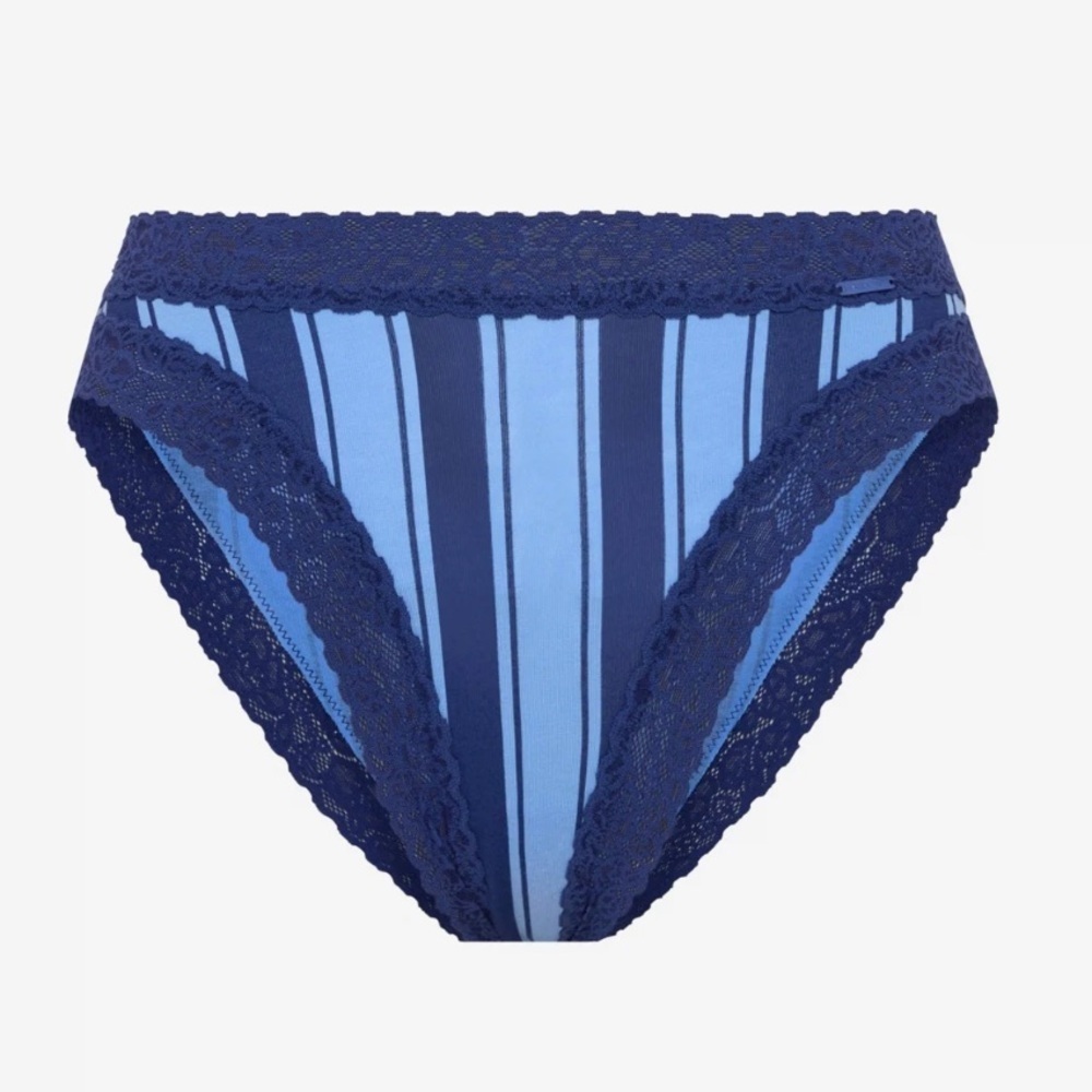 Savage fenty COTTON ESSENTIALS LACE-TRIM CHEEKY PANTY